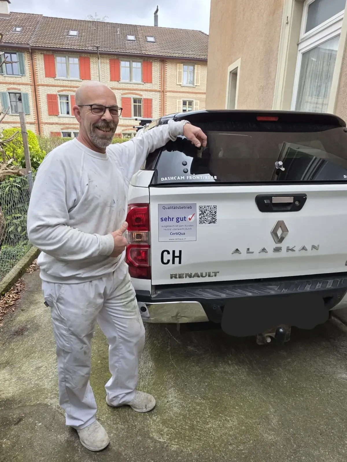 Marco Oetiker in Arbeitskleidung